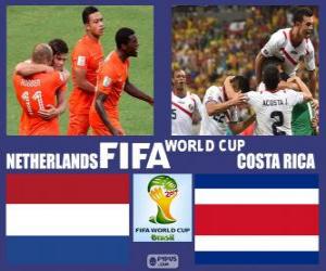 yapboz Hollanda - Kosta Rika, çeyrek finalde Brezilya 2014